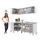 Cozinha Modulada De Canto 4 Peças Juruti Cabecasa Madeiraorig
