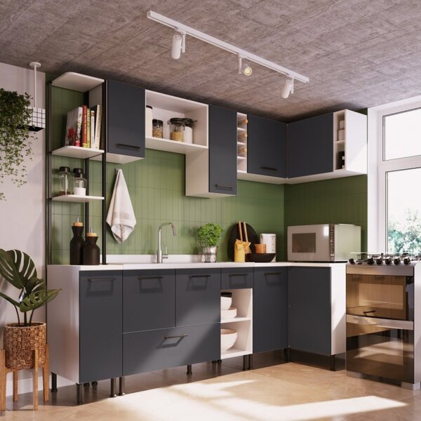 Cozinha Modulada De Canto 8 Peças Juruti Cabecasa Madeiraorig