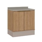 Cozinha Modulada Deseo Com Tampo 5 Peças Mel/fendi