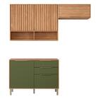 Cozinha Modulada Divina 3 Peças Com Balcão 120cm - Mgm