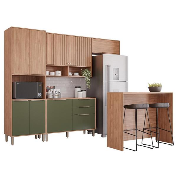 Cozinha Modulada Divina 5 Peças Com Torre Quente 1 Forno E Il