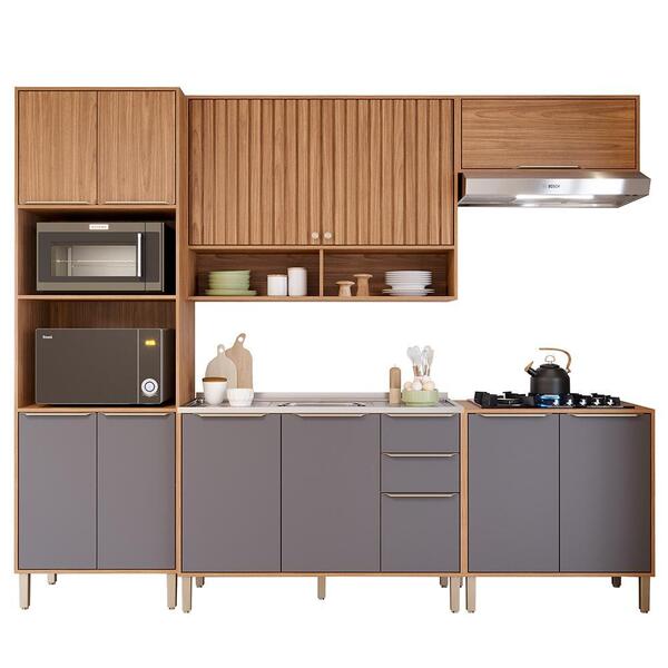 Cozinha Modulada Divina 5 Peças Com Torre Quente 2 Fornos E B