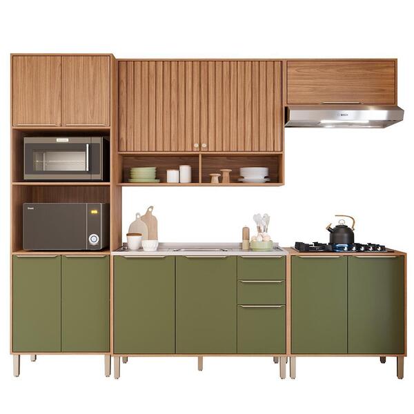 Cozinha Modulada Divina 5 Peças Com Torre Quente 2 Fornos E B