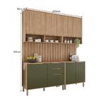 Cozinha Modulada Divina 6 Peças Com Painel Ripado - Mgm