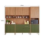 Cozinha Modulada Divina 7 Peças Com Torre Quente 1 Forno E Pa