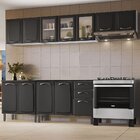 Cozinha Modulada Em Aço 5 Peças 12 Portas 2 Gavetas Em Aço Ne