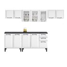Cozinha Modulada Em Aço 5 Peças 12 Portas 2 Gavetas New Premi