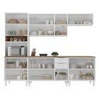 Cozinha Modulada Em Aço 5 Peças 14 Portas 2 Gavetas Paneleiro