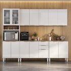 Cozinha Modulada Em Aço 5 Peças 14 Portas 2 Gavetas Paneleiro