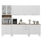 Cozinha Modulada Em Aço 5 Peças 14 Portas 2 Gavetas Paneleiro