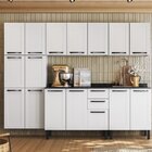 Cozinha Modulada Em Aço 5 Peças 16 Portas 2 Gavetas Florença