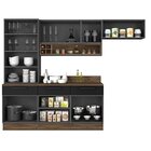 Cozinha Modulada Em Aço 5 Peças 8 Portas 3 Gavetas Cristaleir