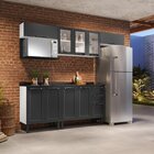 Cozinha Modulada Em Aço 6 Peças 10 Portas 2 Gavetas Nicho For