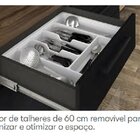 Cozinha Modulada Em Aço 7 Peças 12 Portas 7 Gavetas Com Crist