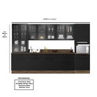 Cozinha Modulada Em Aço 7 Peças 12 Portas 7 Gavetas Com Crist