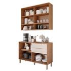 Cozinha Modulada Esplêndida 2 Peças Com Armário Aéreo E Balcã