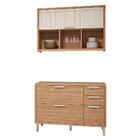 Cozinha Modulada Estela 2 Peças Com Armário Aéreo E Balcão 12