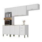 Cozinha Modulada Glória 5 Peças Com Aéreo 1200 3 Portas, Tamp