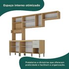 Cozinha Modulada Glória 5 Peças Com Aéreo 1200 3 Portas, Tamp