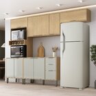 Cozinha Modulada Glória 5 Peças Com Aéreo 1200 3 Portas, Tamp