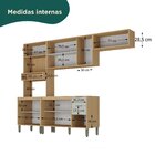 Cozinha Modulada Glória 5 Peças Com Aéreo 1200 3 Portas, Tamp