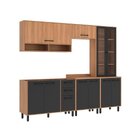 Cozinha Modulada Havana 05 Peças Com Cristaleira 11 Portas E
