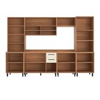 Cozinha Modulada Havana 06 Peças Com Cristaleira 15 Portas E