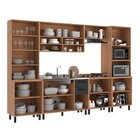 Cozinha Modulada Havana 06 Peças Com Cristaleira 15 Portas E