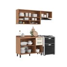 Cozinha Modulada Havana 3 Peças Com Tampo 5 Portas E 2 Gaveta
