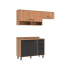 Cozinha Modulada Havana 3 Peças Com Tampo 5 Portas E 2 Gaveta