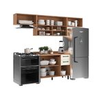 Cozinha Modulada Havana 4 Peças Com Tampo 6 Portas E 2 Gaveta