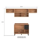 Cozinha Modulada Havana 4 Peças Com Tampo 6 Portas E 2 Gaveta