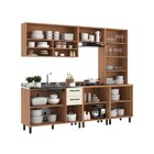Cozinha Modulada Havana 5 Peças Com Cristaleira 11 Portas E 2