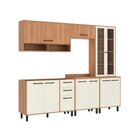 Cozinha Modulada Havana 5 Peças Com Cristaleira 11 Portas E 2