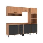 Cozinha Modulada Havana 5 Peças Com Tampo 11 Portas E 2 Gavet