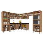 Cozinha Modulada Helena 9 Peças Carvalho Ame/ Off White- M. A