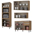 Cozinha Modulada Henn Integra 04 Peças Torre Quente 10 Portas