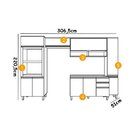 Cozinha Modulada Henn Integra 05 Peças Torre Quente 10 Portas