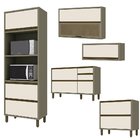 Cozinha Modulada Henn Lyra Torre Quente 07 Peças 6 Portas 7 G