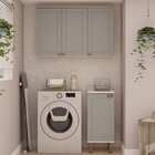 Cozinha Modulada Iluminata 2 Pecas Branco Fendi