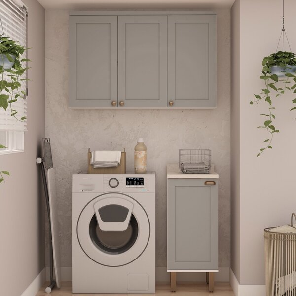 Cozinha Modulada Iluminata 2 Pecas Branco Fendi