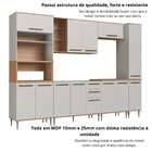 Cozinha Modulada Isabelle 6 Peças Com Torre Quente Para 2 for