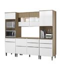 Cozinha Modulada Juliette 13 Carvalho Dakar/grafite - Aramóve