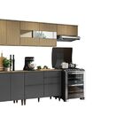 Cozinha Modulada Juliette 6 Carvalho Dakar/grafite - Aramóveis