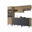 Cozinha Modulada Juliette 8 Carvalho Dakar/grafite - Aramóveis