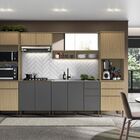 Cozinha Modulada Juliette 9 Carvalho Dakar/grafite - Aramóveis