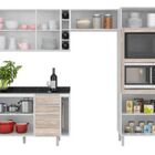 Cozinha Modulada Kali Arezzo Rústico Arezzo Rústico Branco