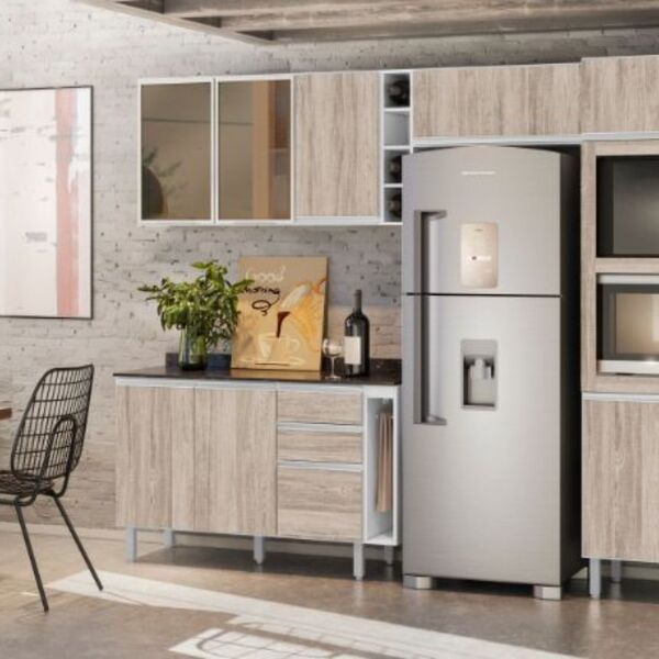 Cozinha Modulada Kali Arezzo Rústico Arezzo Rústico Branco