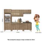 Cozinha Modulada Kali Premium 5 Peças Com Torre Quente - Nici