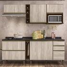 Cozinha Modulada Kali Premium 8 Peças Com Aéreo Micro-ondas -